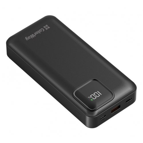 Powerbank ColorWay 20000mAh 22.5W Optimal Power (CW-PB200LPB5BK-PDD) Black купити в Україні: Київ, Львів, Хмельницький, Тернопіль, Івано-Франківськ | Низька ціна, відгуки, характеристики від TELEMART фото
