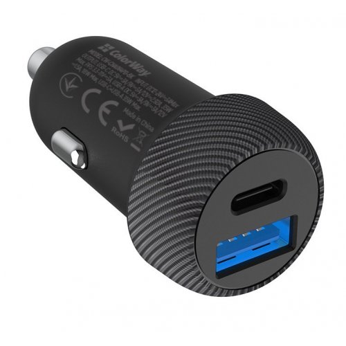 Photo ColorWay USB + USB Type-C 35W (CW-CHA064PD-BK) Black