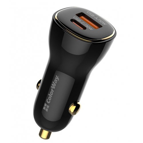 Photo ColorWay USB + USB Type-C 60W (CW-CHA046PD-BK) Black