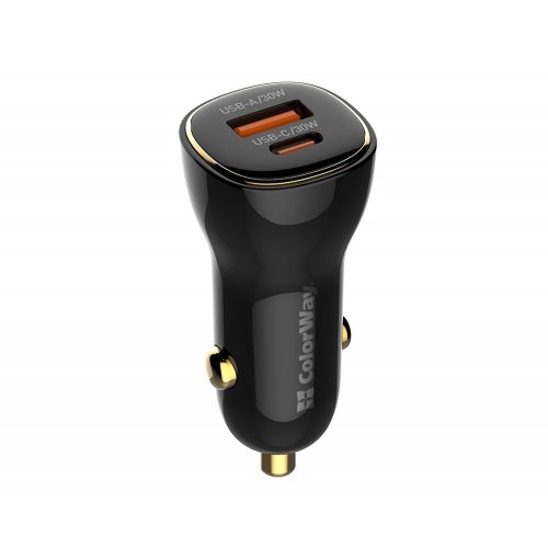 Photo ColorWay USB + USB Type-C 60W (CW-CHA046PD-BK) Black