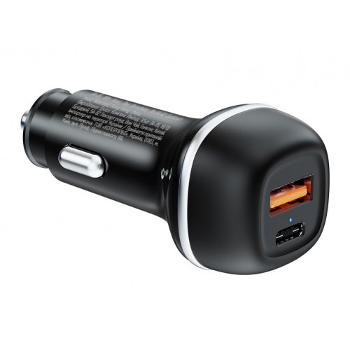 Photo ColorWay USB + USB Type-C 63W (CW-CHA067PD-BK) Black