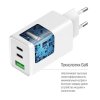 Photo ColorWay GaN Mini USB + 2 x USB Type-C 100W (CW-CHS061PD-WT) White