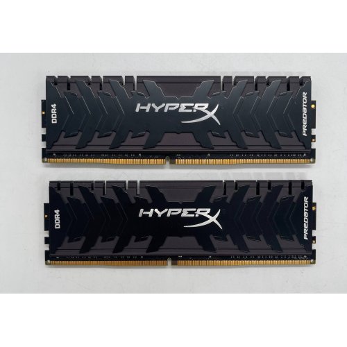 Озп HyperX DDR4 32GB (2x16GB) 3333Mhz Predator (HX433C16PB3K2/32) (Відновлено продавцем, 853230) купити в Україні: Київ, Львів, Хмельницький, Тернопіль, Івано-Франківськ | Перевірка сумісності, низька ціна, відгуки, характеристики від TELEMART фото