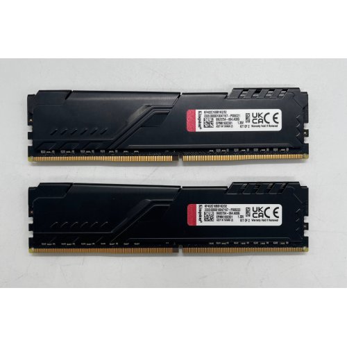Озп Kingston DDR4 32GB (2x16GB) 3200Mhz FURY Beast Black (KF432C16BB1K2/32) (Відновлено продавцем, 853231) купити в Україні: Київ, Львів, Хмельницький, Тернопіль, Івано-Франківськ | Перевірка сумісності, низька ціна, відгуки, характеристики від TELEMART фото