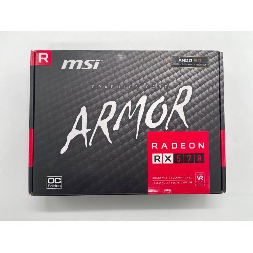 Відеокарта MSI Radeon RX 570 ARMOR OC 4096MB (RX 570 ARMOR 4G OC) (Відновлено продавцем, 853422) купити в Україні: Київ, Львів, Хмельницький, Тернопіль, Івано-Франківськ | Перевірка сумісності, низька ціна, відгуки, характеристики від TELEMART фото