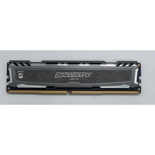 Озп Crucial DDR4 8GB 3200Mhz Ballistix Sport LT Gray (BLS8G4D32AESBK) (Відновлено продавцем, 853431) купити в Україні: Київ, Львів, Хмельницький, Тернопіль, Івано-Франківськ | Перевірка сумісності, низька ціна, відгуки, характеристики від TELEMART фото