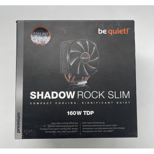 Кулер Be Quiet! Shadow Rock Slim (BK010) (Відновлено продавцем, 853436) купити в Україні: Київ, Львів, Хмельницький, Тернопіль, Івано-Франківськ | Перевірка сумісності, низька ціна, відгуки, характеристики від TELEMART фото