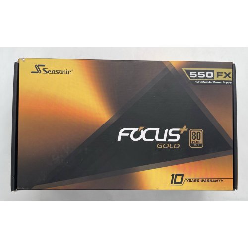 Блок живлення Seasonic Focus GX-550W Gold (SSR-550FX) (Відновлено продавцем, 853486) купити в Україні: Київ, Львів, Хмельницький, Тернопіль, Івано-Франківськ | Перевірка сумісності, низька ціна, відгуки, характеристики від TELEMART фото