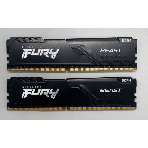 Озп Kingston DDR4 16GB (2x8GB) 3600Mhz FURY Beast Black (KF436C17BBK2/16) (Відновлено продавцем, 853497) купити в Україні: Київ, Львів, Хмельницький, Тернопіль, Івано-Франківськ | Перевірка сумісності, низька ціна, відгуки, характеристики від TELEMART фото