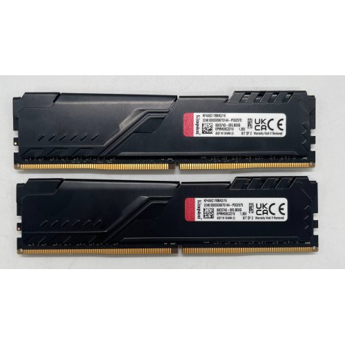 Озп Kingston DDR4 16GB (2x8GB) 3600Mhz FURY Beast Black (KF436C17BBK2/16) (Відновлено продавцем, 853497) купити в Україні: Київ, Львів, Хмельницький, Тернопіль, Івано-Франківськ | Перевірка сумісності, низька ціна, відгуки, характеристики від TELEMART фото