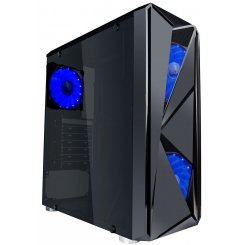 Корпус 1stPlayer Firerose F4-A1 Blue LED без БП Black (Восстановлено продавцом, 853504)