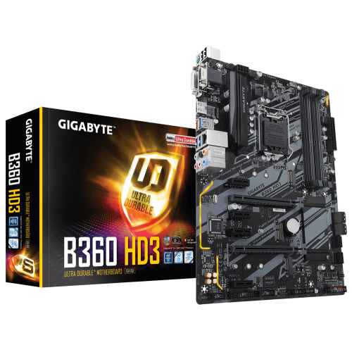 Материнская плата Gigabyte B360 HD3 (s1151-V2, Intel B360) (Восстановлено продавцом, 853538) купить в Украине: Киев, Днепр, Харьков, Одесса  | Проверка совместимости, низкая цена, отзывы, характеристики от TELEMART фото