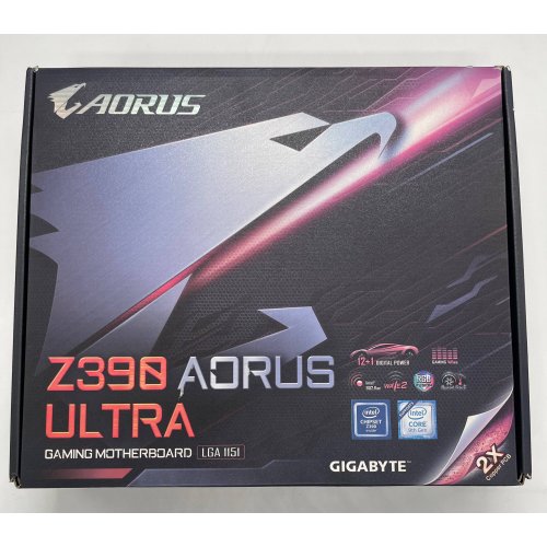Материнская плата Gigabyte Z390 AORUS ULTRA (s1151-v2, Intel Z390) (Восстановлено продавцом, 853653) купить в Украине: Киев, Днепр, Харьков, Одесса  | Проверка совместимости, низкая цена, отзывы, характеристики от TELEMART фото