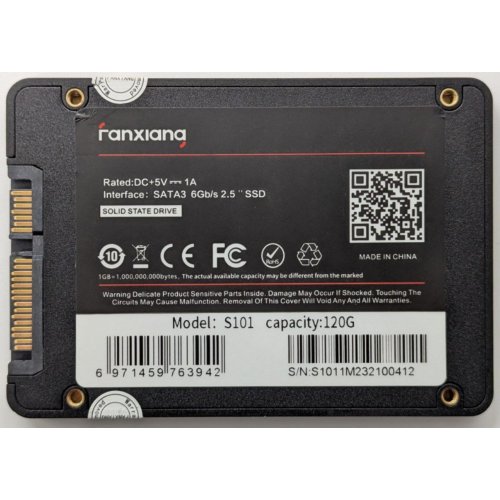 Ssd-диск Fanxiang S101 128GB 2.5" (Відновлено продавцем, 853655) купити в Україні: Київ, Львів, Хмельницький, Тернопіль, Івано-Франківськ | Перевірка сумісності, низька ціна, відгуки, характеристики від TELEMART фото