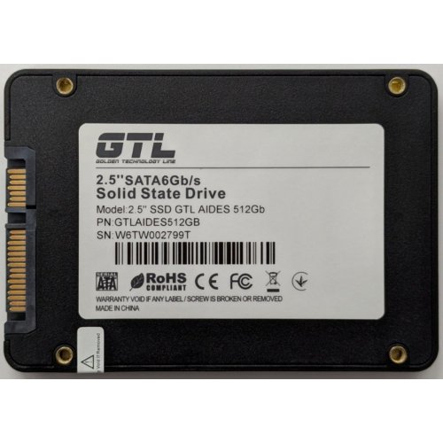 Ssd-диск GTL Aides 512GB 2.5" (GTLAIDES512GB) (Восстановлено продавцом, 853656) купить в Украине: Киев, Днепр, Харьков, Одесса  | Проверка совместимости, низкая цена, отзывы, характеристики от TELEMART фото