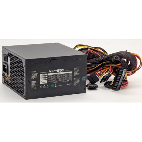Блок питания Aerocool Value Series 650W (VP-650) (Восстановлено продавцом, 853678) купить в Украине: Киев, Днепр, Харьков, Одесса  | Проверка совместимости, низкая цена, отзывы, характеристики от TELEMART фото