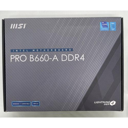 Материнская плата MSI PRO B660-A DDR4 (s1700, B660) (Восстановлено продавцом, 853710) купить в Украине: Киев, Днепр, Харьков, Одесса  | Проверка совместимости, низкая цена, отзывы, характеристики от TELEMART фото