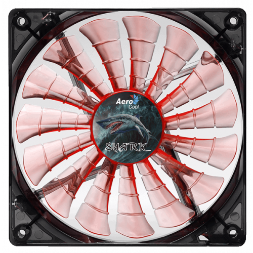 Продать Кулер для корпуса Aerocool Shark Fan LED Evil Orange 120mm Black по Trade-In интернет-магазине Телемарт - Киев, Днепр, Украина фото