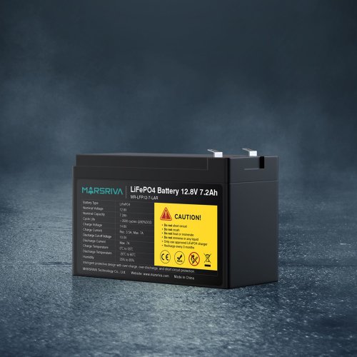 Акумуляторна батарея Marsriva 12.8V 7.2Ah (MR-LFP12-7-LAR) купити в Україні: Київ, Львів, Хмельницький, Тернопіль, Івано-Франківськ | Низька ціна, відгуки, характеристики від TELEMART фото