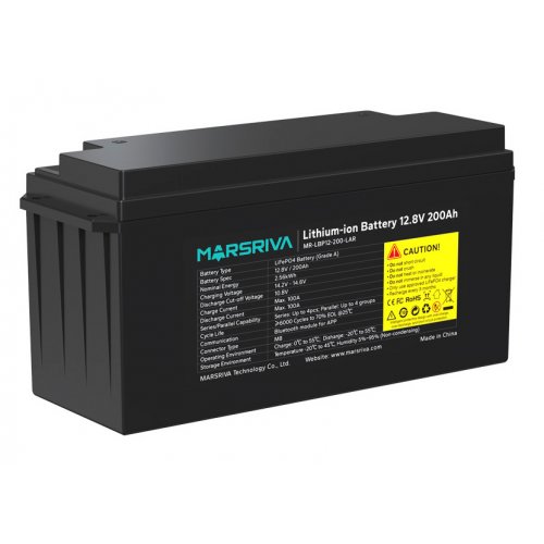 Аккумуляторная батарея Marsriva 12.8V 200Ah (MR-LBP12-200-LAR) купить в Украине: Киев, Днепр, Харьков, Одесса  | Низкая цена, отзывы, характеристики от TELEMART фото