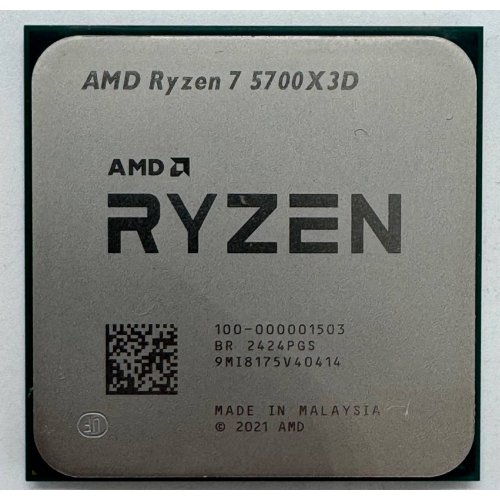 Процесор AMD Ryzen 7 5700X3D 3.0(4.1)GHz 96MB sAM4 Tray (100-000001503) (Відновлено продавцем, 853951) купити в Україні: Київ, Львів, Хмельницький, Тернопіль, Івано-Франківськ | Перевірка сумісності, низька ціна, відгуки, характеристики від TELEMART фото