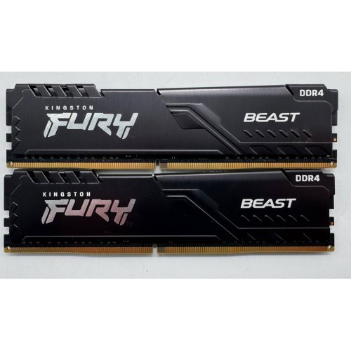 Озп Kingston DDR4 16GB (2x8GB) 3600Mhz FURY Beast Black (KF436C17BBK2/16) (Відновлено продавцем, 853967) купити в Україні: Київ, Львів, Хмельницький, Тернопіль, Івано-Франківськ | Перевірка сумісності, низька ціна, відгуки, характеристики від TELEMART фото