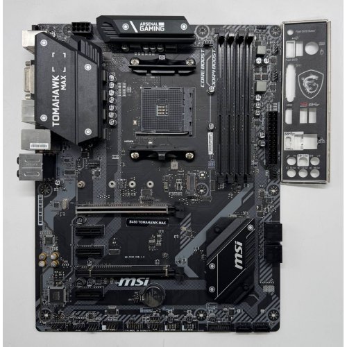 Материнская плата MSI B450 TOMAHAWK MAX (sAM4, AMD B450) (Восстановлено продавцом, 853992) купить в Украине: Киев, Днепр, Харьков, Одесса  | Проверка совместимости, низкая цена, отзывы, характеристики от TELEMART фото