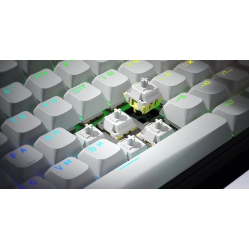 Клавіатура HATOR Skyfall 100 Aurum Lemon Wireless (HTK3100UA) White/Black купити в Україні: Київ, Львів, Хмельницький, Тернопіль, Івано-Франківськ | Низька ціна, відгуки, характеристики від TELEMART фото