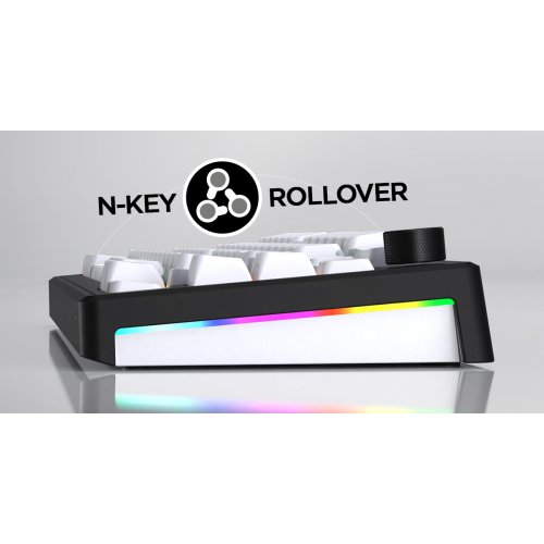 Клавіатура HATOR Skyfall 100 Aurum Lemon Wireless (HTK3100UA) White/Black купити в Україні: Київ, Львів, Хмельницький, Тернопіль, Івано-Франківськ | Низька ціна, відгуки, характеристики від TELEMART фото