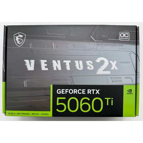 Відеокарта MSI GeForce RTX 5060 Ti VENTUS 2X OC PLUS 16384MB (RTX 5060 Ti 16G VENTUS 2X OC PLUS) (Відновлено продавцем, 854004) купити в Україні: Київ, Львів, Хмельницький, Тернопіль, Івано-Франківськ | Перевірка сумісності, низька ціна, відгуки, характеристики від TELEMART фото