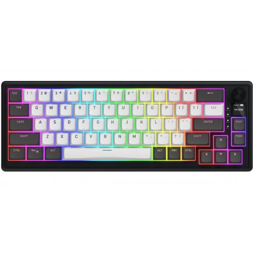 Клавіатура HATOR Skyfall 65 Pro Aurum Vanila Silent Wireless (HTK4160) Grey/Black купити в Україні: Київ, Львів, Хмельницький, Тернопіль, Івано-Франківськ | Низька ціна, відгуки, характеристики від TELEMART фото