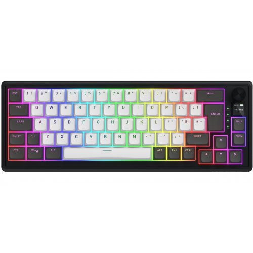 Клавіатура HATOR Skyfall 65 Pro Aurum Vanila Silent Wireless (HTK4160EU) Grey/Black купити в Україні: Київ, Львів, Хмельницький, Тернопіль, Івано-Франківськ | Низька ціна, відгуки, характеристики від TELEMART фото