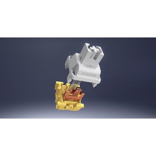 Клавіатура HATOR Skyfall 65 Pro Aurum Vanila Silent Wireless (HTK4160EU) Grey/Black купити в Україні: Київ, Львів, Хмельницький, Тернопіль, Івано-Франківськ | Низька ціна, відгуки, характеристики від TELEMART фото