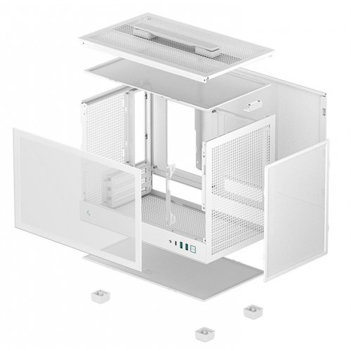 Уценка корпус Deepcool CH160 Tempered Glass без БП (R-CH160-WHNGI0-G-1) White (Вскрытая упаковка, 854032) купить в Украине: Киев, Днепр, Харьков, Одесса  | Проверка совместимости, низкая цена, отзывы, характеристики от TELEMART фото