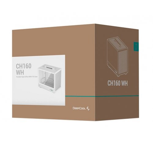 Уценка корпус Deepcool CH160 Tempered Glass без БП (R-CH160-WHNGI0-G-1) White (Вскрытая упаковка, 854032) купить в Украине: Киев, Днепр, Харьков, Одесса  | Проверка совместимости, низкая цена, отзывы, характеристики от TELEMART фото