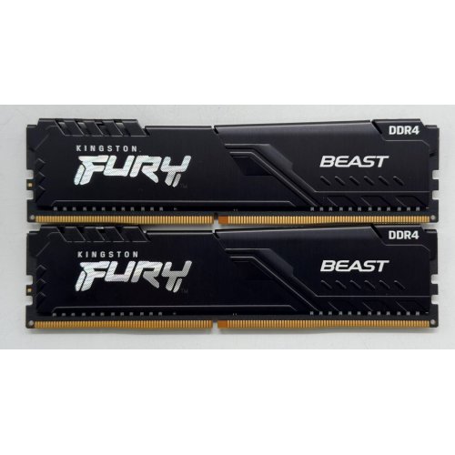 Озп Kingston DDR4 16GB (2x8GB) 2666Mhz FURY Beast Black (KF426C16BBK2/16) (Відновлено продавцем, 854058) купити в Україні: Київ, Львів, Хмельницький, Тернопіль, Івано-Франківськ | Перевірка сумісності, низька ціна, відгуки, характеристики від TELEMART фото