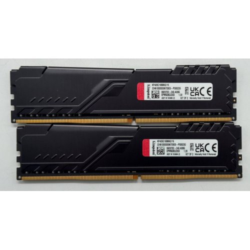 Озп Kingston DDR4 16GB (2x8GB) 2666Mhz FURY Beast Black (KF426C16BBK2/16) (Відновлено продавцем, 854058) купити в Україні: Київ, Львів, Хмельницький, Тернопіль, Івано-Франківськ | Перевірка сумісності, низька ціна, відгуки, характеристики від TELEMART фото