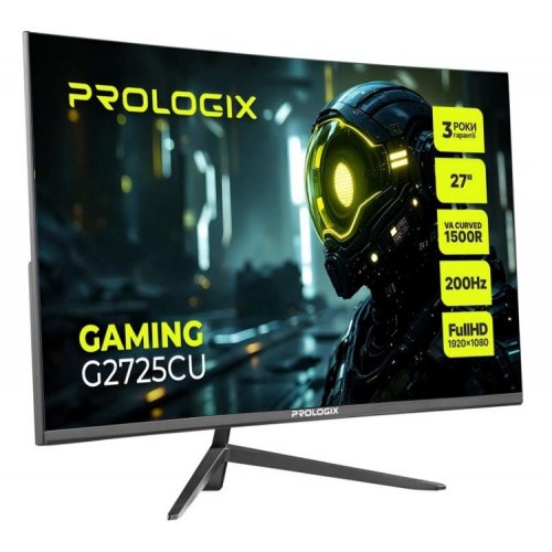 Монітор Prologix 27" Gaming G2725CU Black купити в Україні: Київ, Львів, Хмельницький, Тернопіль, Івано-Франківськ | Низька ціна, відгуки, характеристики від TELEMART фото