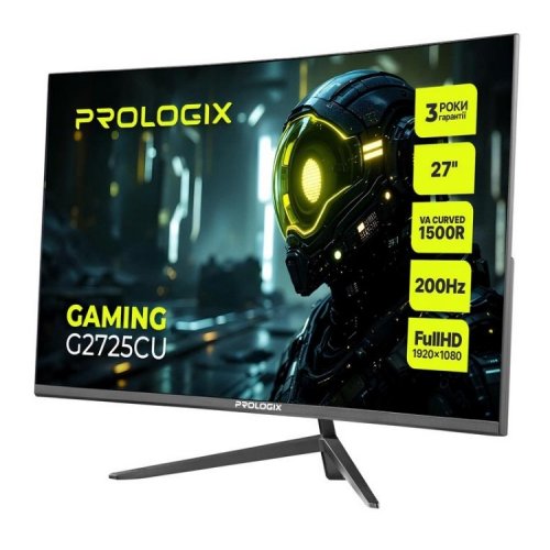 Монітор Prologix 27" Gaming G2725CU Black купити в Україні: Київ, Львів, Хмельницький, Тернопіль, Івано-Франківськ | Низька ціна, відгуки, характеристики від TELEMART фото