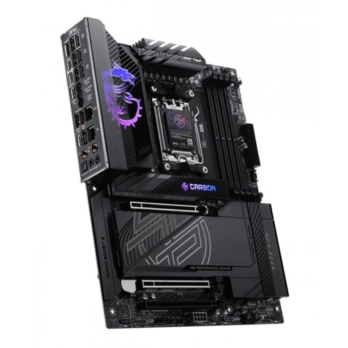 Материнская плата MSI MPG X870E CARBON MAX WIFI (sAM5, AMD X870E) купить в Украине: Киев, Днепр, Харьков, Одесса  | Проверка совместимости, низкая цена, отзывы, характеристики от TELEMART фото