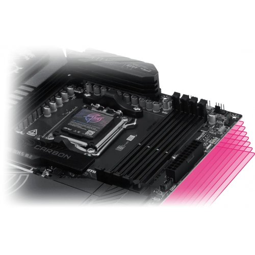Материнская плата MSI MPG X870E CARBON MAX WIFI (sAM5, AMD X870E) купить в Украине: Киев, Днепр, Харьков, Одесса  | Проверка совместимости, низкая цена, отзывы, характеристики от TELEMART фото