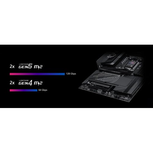 Материнская плата MSI MPG X870E CARBON MAX WIFI (sAM5, AMD X870E) купить в Украине: Киев, Днепр, Харьков, Одесса  | Проверка совместимости, низкая цена, отзывы, характеристики от TELEMART фото