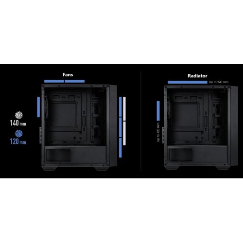 Корпус MSI PRO FORGE M051A без БЖ Black купити в Україні: Київ, Львів, Хмельницький, Тернопіль, Івано-Франківськ | Перевірка сумісності, низька ціна, відгуки, характеристики від TELEMART фото