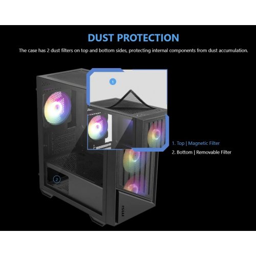 Корпус MSI PRO FORGE M051A без БЖ Black купити в Україні: Київ, Львів, Хмельницький, Тернопіль, Івано-Франківськ | Перевірка сумісності, низька ціна, відгуки, характеристики від TELEMART фото