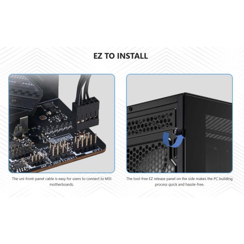 Корпус MSI PRO FORGE M051A без БЖ Black купити в Україні: Київ, Львів, Хмельницький, Тернопіль, Івано-Франківськ | Перевірка сумісності, низька ціна, відгуки, характеристики від TELEMART фото