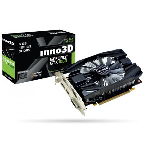 Відеокарта Inno3D GeForce GTX 1060 Compact 6144MB (N1060-6DDN-N5GM) (Відновлено продавцем, 854224) купити в Україні: Київ, Львів, Хмельницький, Тернопіль, Івано-Франківськ | Перевірка сумісності, низька ціна, відгуки, характеристики від TELEMART фото