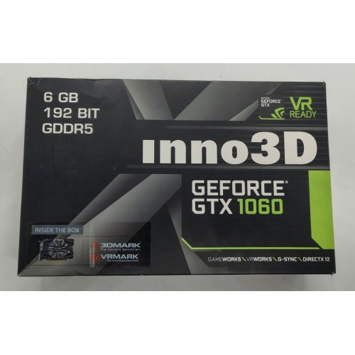 Відеокарта Inno3D GeForce GTX 1060 Compact 6144MB (N1060-6DDN-N5GM) (Відновлено продавцем, 854224) купити в Україні: Київ, Львів, Хмельницький, Тернопіль, Івано-Франківськ | Перевірка сумісності, низька ціна, відгуки, характеристики від TELEMART фото