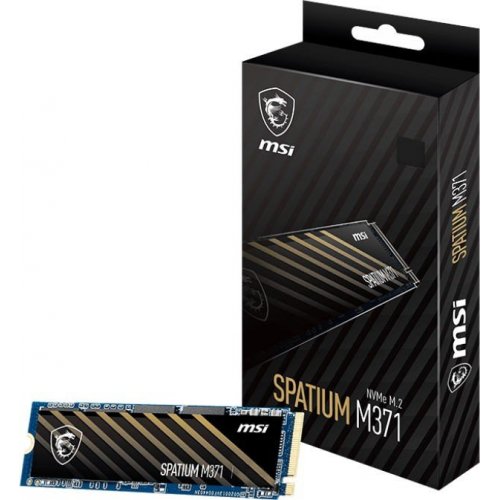 Уценка ssd-диск MSI SPATIUM M371 3D NAND TLC 500GB M.2 (2280 PCI-E) (S78-440K160-P83) (Вскрытая упаковка, 854231) купить в Украине: Киев, Днепр, Харьков, Одесса  | Проверка совместимости, низкая цена, отзывы, характеристики от TELEMART фото