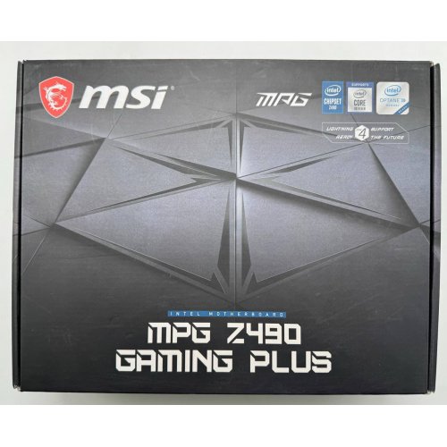 Материнська плата MSI MPG Z490 GAMING PLUS (s1200, Intel Z490) (Відновлено продавцем, 854233) купити в Україні: Київ, Львів, Хмельницький, Тернопіль, Івано-Франківськ | Перевірка сумісності, низька ціна, відгуки, характеристики від TELEMART фото