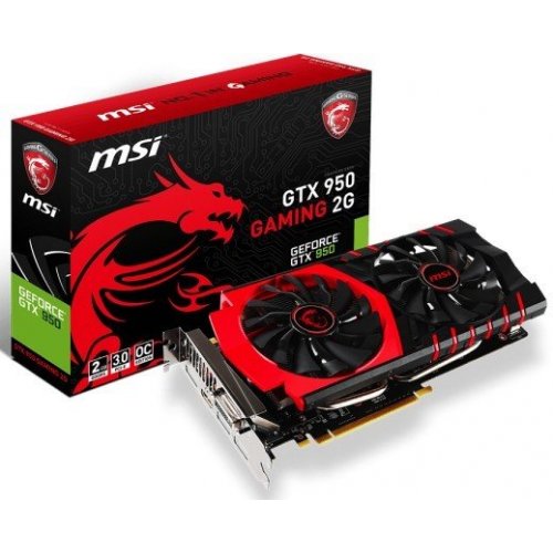 Відеокарта MSI GeForce GTX 950 2048MB (GTX 950 GAMING 2G) (Відновлено продавцем, 854244) купити в Україні: Київ, Львів, Хмельницький, Тернопіль, Івано-Франківськ | Перевірка сумісності, низька ціна, відгуки, характеристики від TELEMART фото